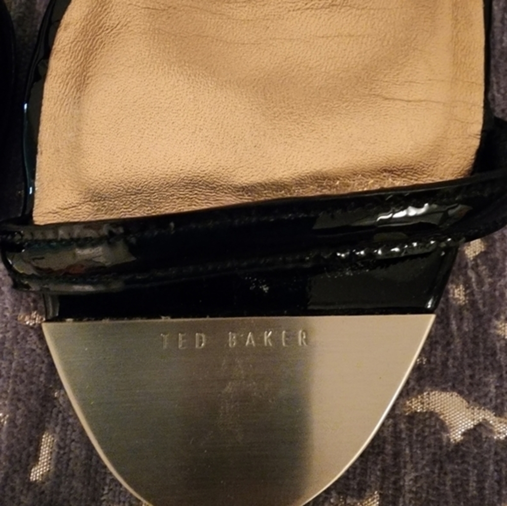 Ted Baker black strappy shoes size‎ 40 (9.5) - Picture 2 of 8